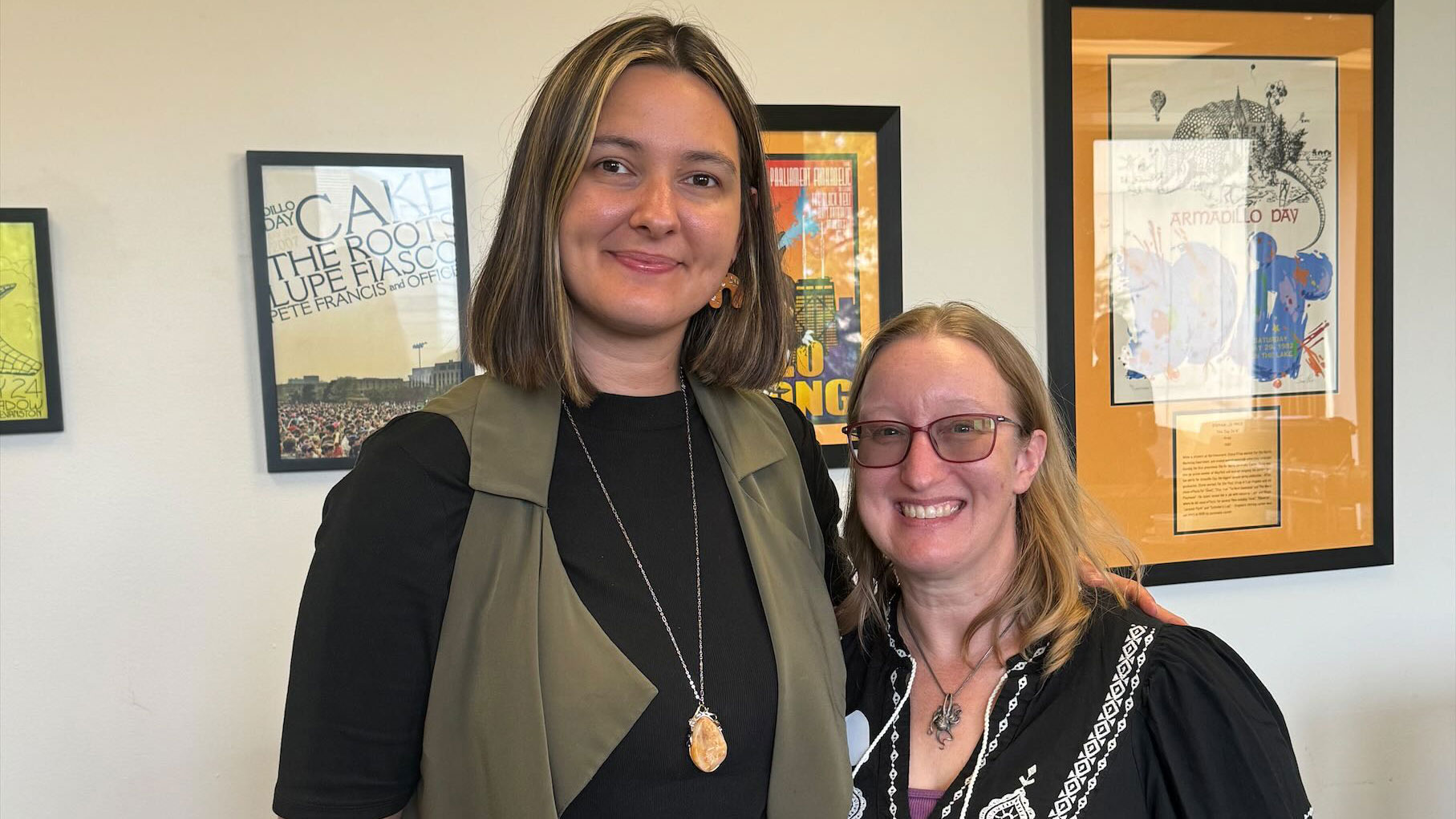 two women smiling during the 2024 mentorship event